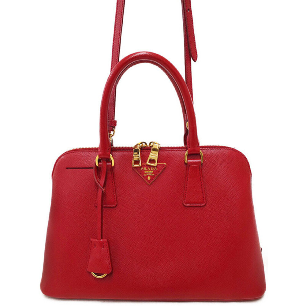 Prada Saffiano Lux Promenade handbag Red